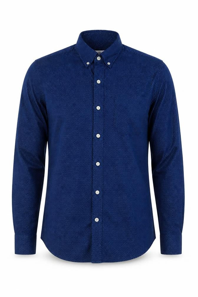 Mens UK Size S Gap Blue  Button-Up Long Sleeve Casual Shirt