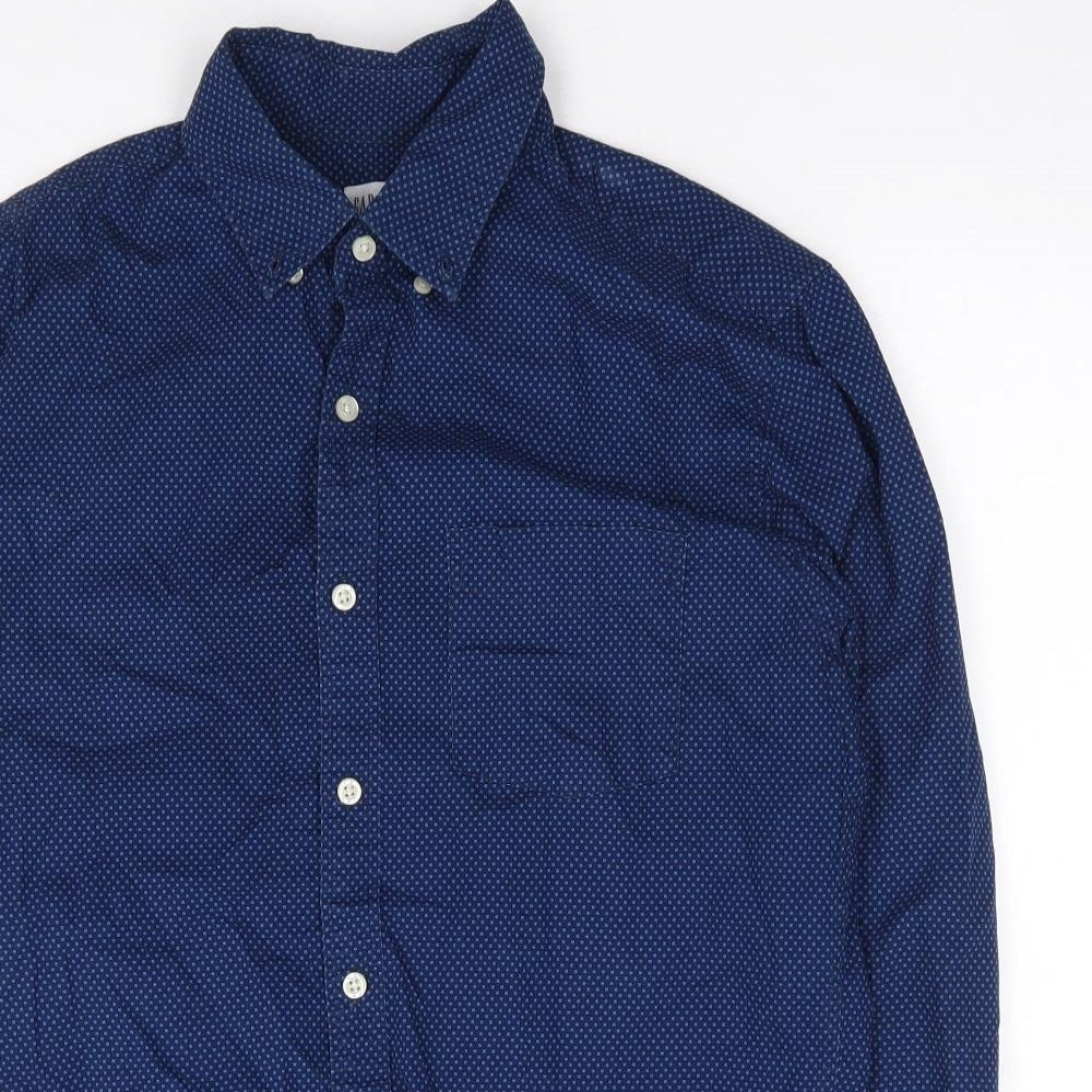 Mens UK Size S Gap Blue  Button-Up Long Sleeve Casual Shirt