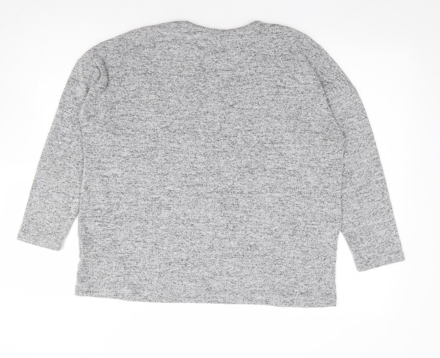 Womens UK Size 10 Peacocks Grey Pullover Jumper