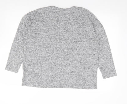 Womens UK Size 10 Peacocks Grey Pullover Jumper