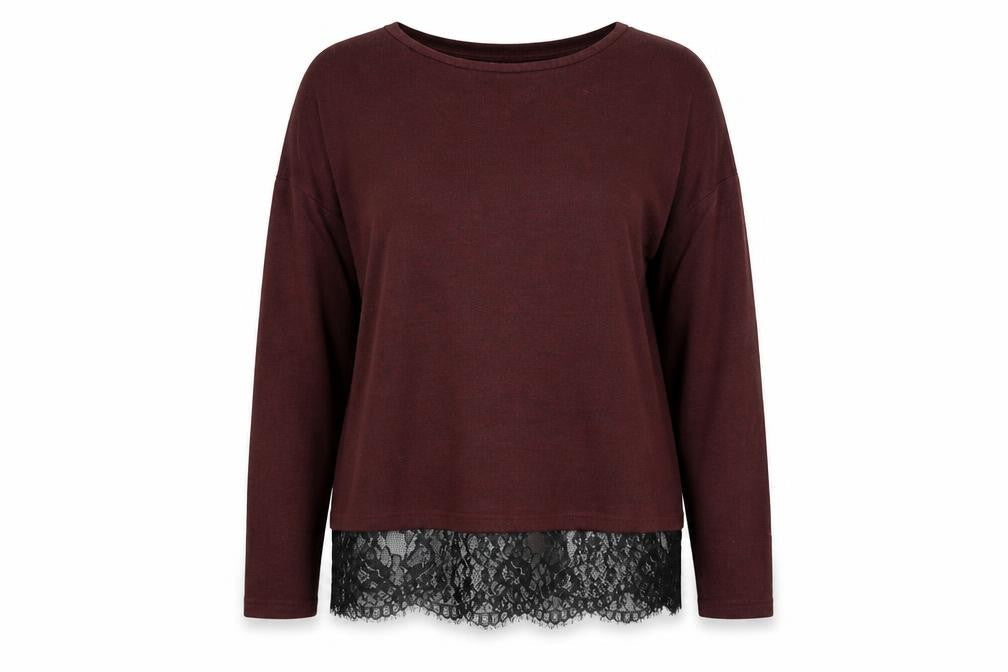 Womens UK Size 10 F&F Red Pullover Jumper