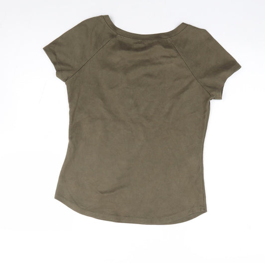 Womens UK Size M In Vogue Green Jersey T-Shirt
