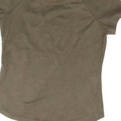 Womens UK Size M In Vogue Green Jersey T-Shirt