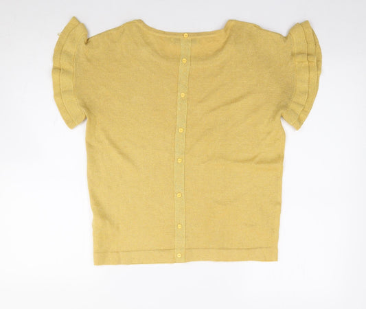 Womens UK Size 12 NEXT Yellow Pullover Jumper