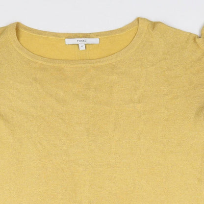 Womens UK Size 12 NEXT Yellow Pullover Jumper