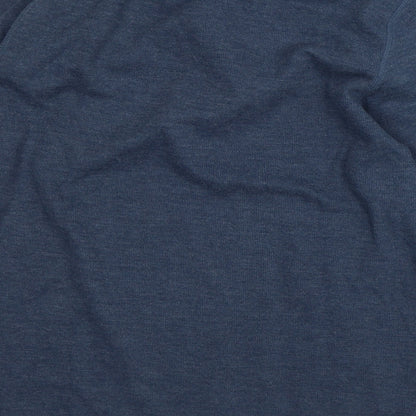 Easy Womens Blue  Polyester Pullover Sweatshirt Size M