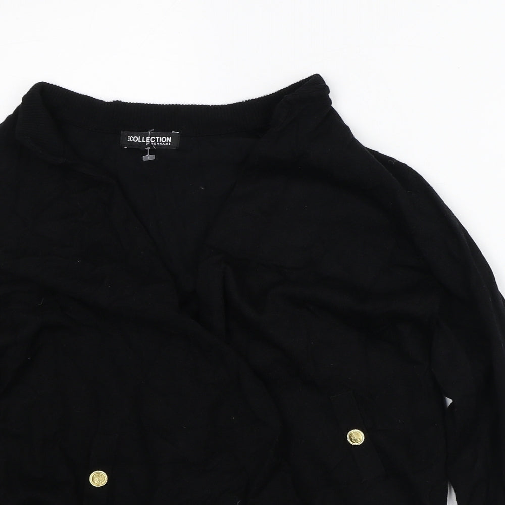 Womens UK Size 10 Debenhams Black Cardigan Jumper