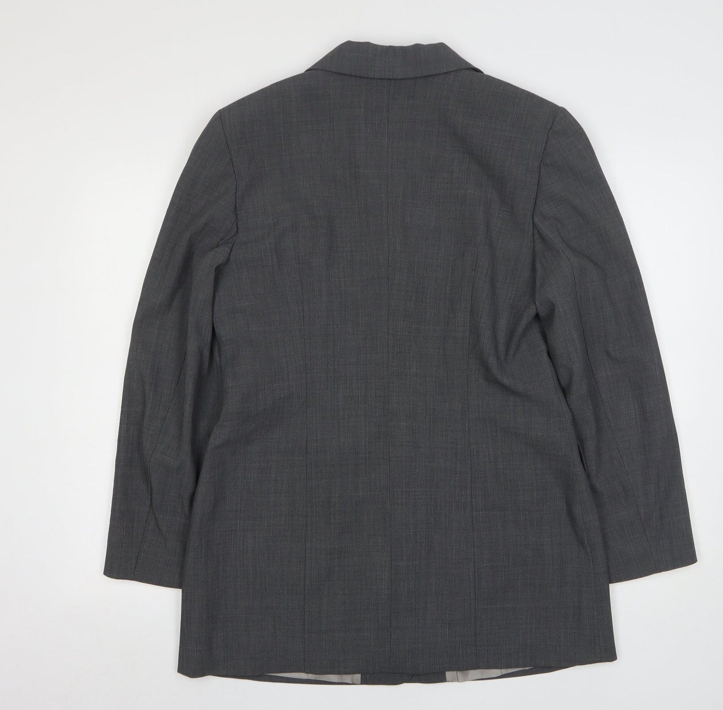 Seeler Womens Grey  Wool Jacket Suit Jacket Size 12