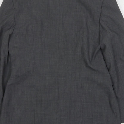 Seeler Womens Grey  Wool Jacket Suit Jacket Size 12