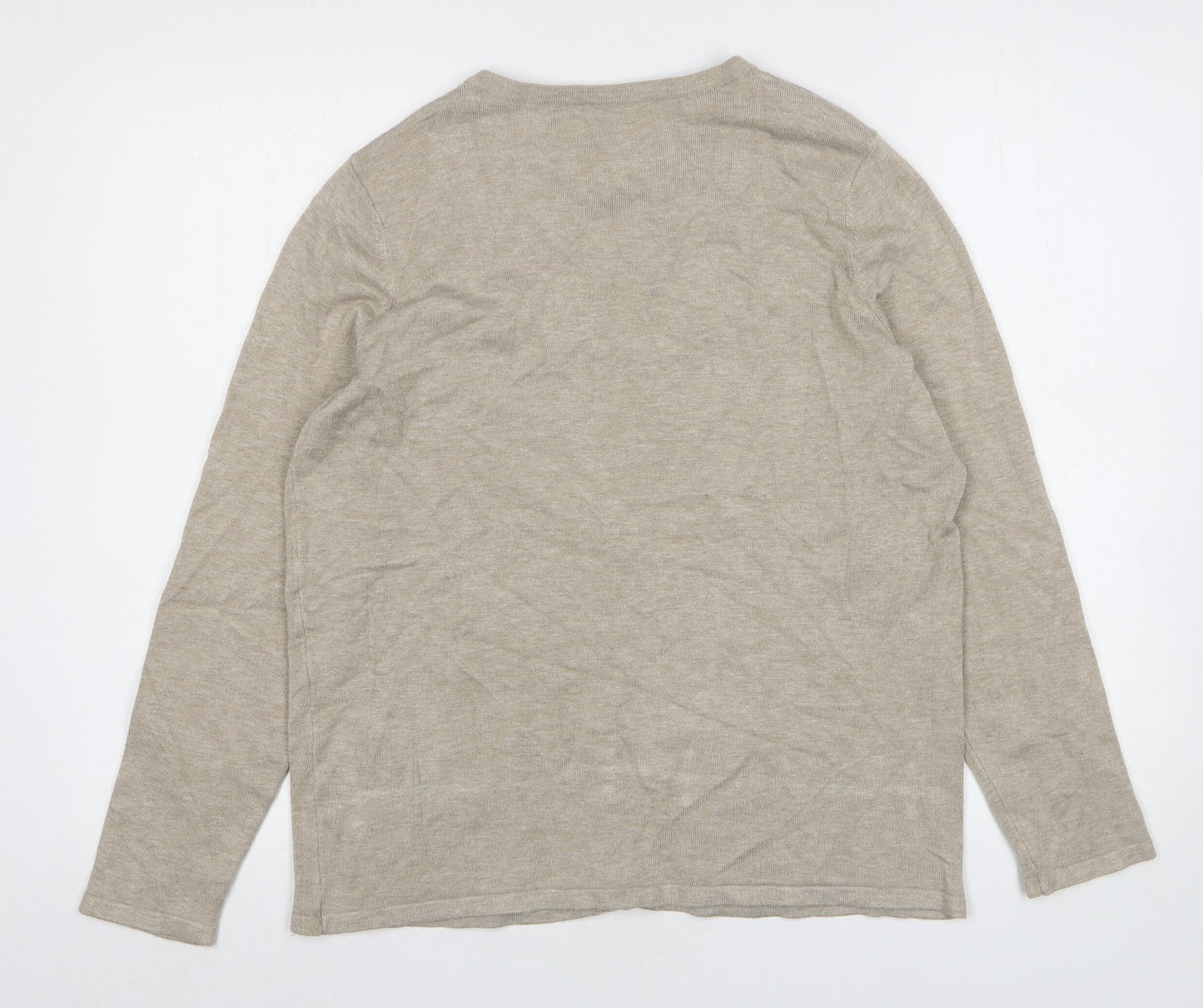 Womens UK Size M Preworn Beige Cardigan Jumper