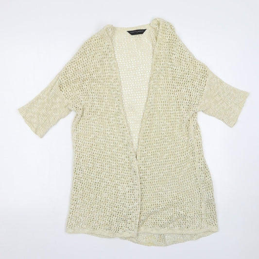 Womens UK Size M Dorothy Perkins Beige Cardigan Jumper
