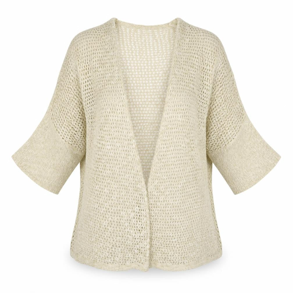 Womens UK Size M Dorothy Perkins Beige Cardigan Jumper