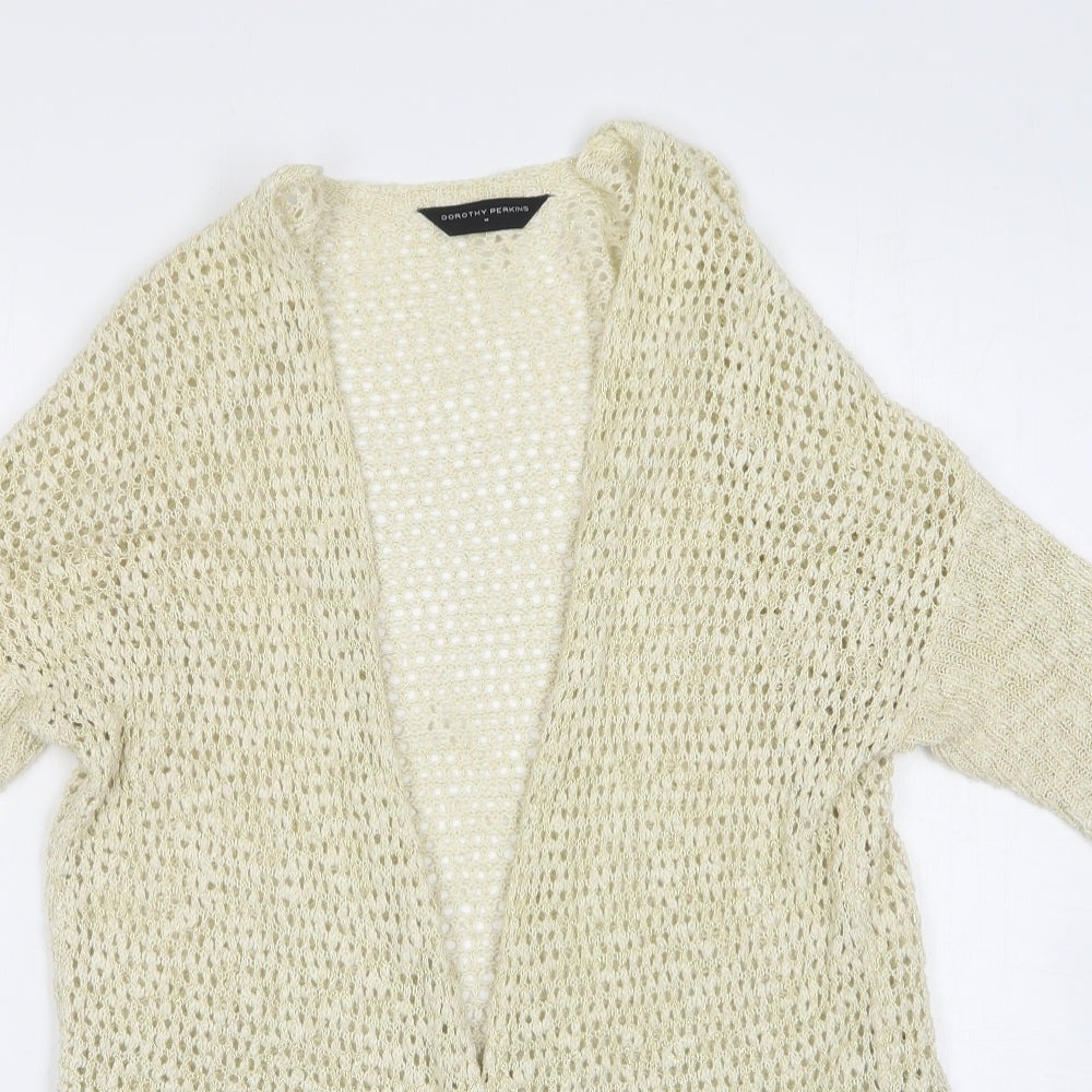 Womens UK Size M Dorothy Perkins Beige Cardigan Jumper