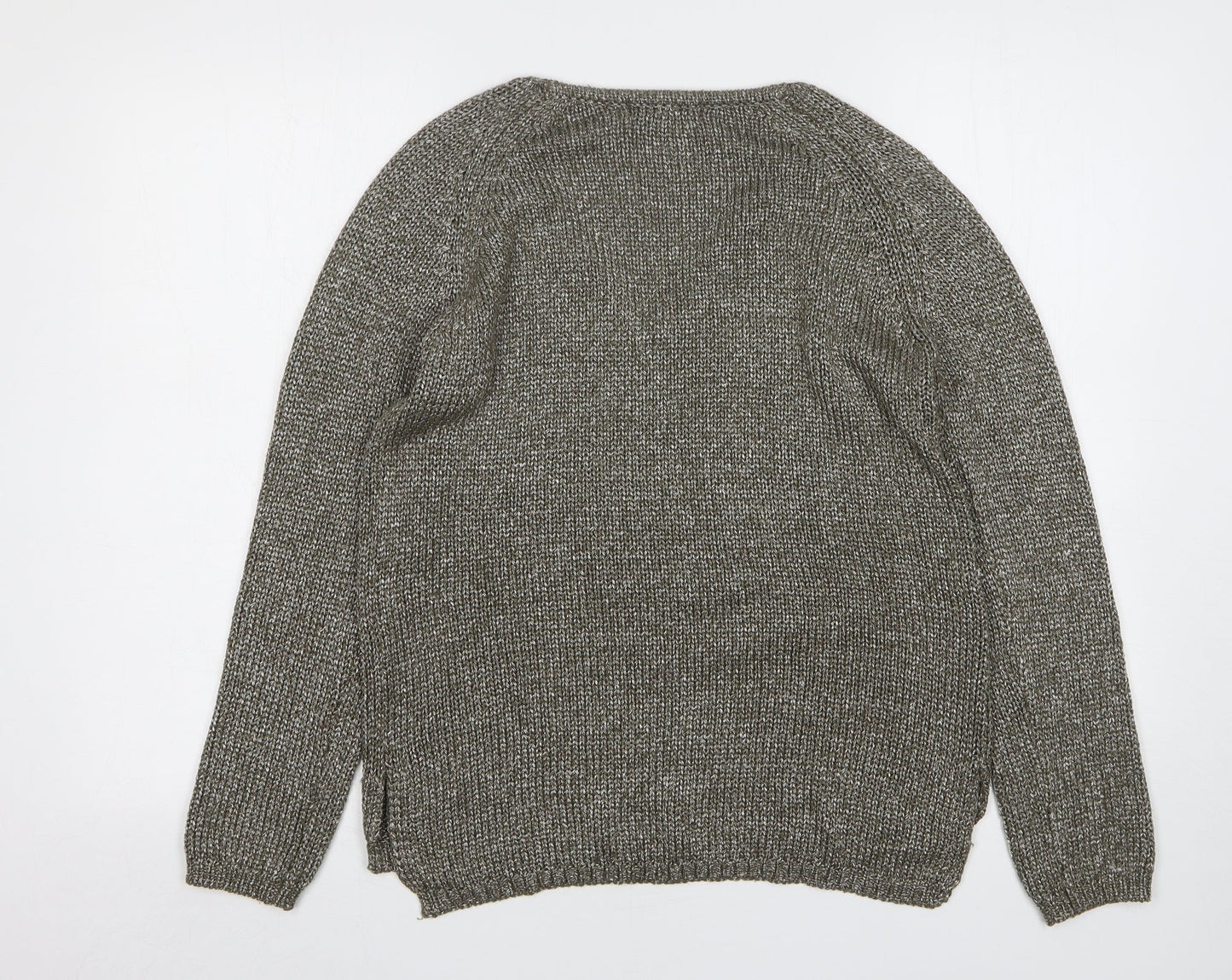Womens UK Size S Brave Soul Green Pullover Jumper