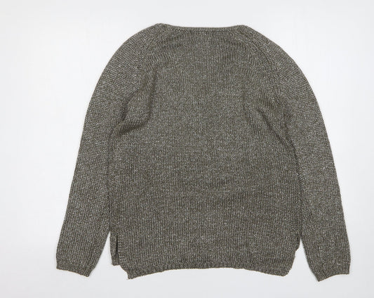 Womens UK Size S Brave Soul Green Pullover Jumper