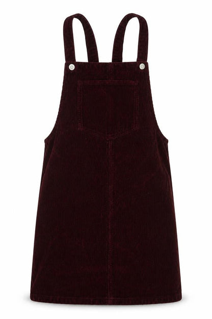 Topshop Womens Purple  Cotton Pinafore/Dungaree Dress  Size 8  Square Neck