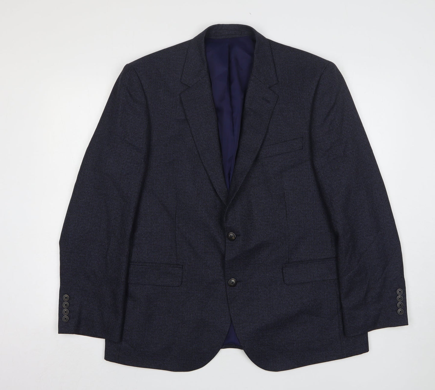 Mens UK Size 42 Marks and Spencer Regular Blue Suit Jacket
