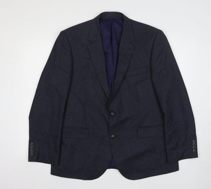 Mens UK Size 42 Marks and Spencer Regular Blue Suit Jacket