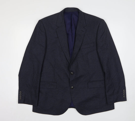 Mens UK Size 42 Marks and Spencer Regular Blue Suit Jacket