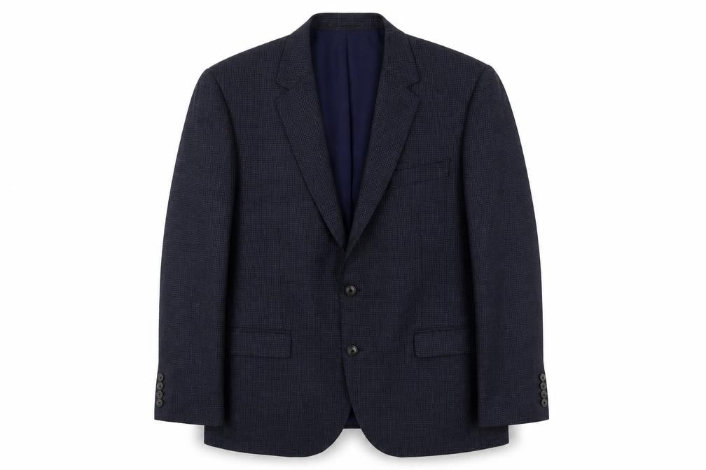 Mens UK Size 42 Marks and Spencer Regular Blue Suit Jacket