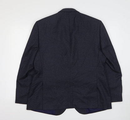 Mens UK Size 42 Marks and Spencer Regular Blue Suit Jacket