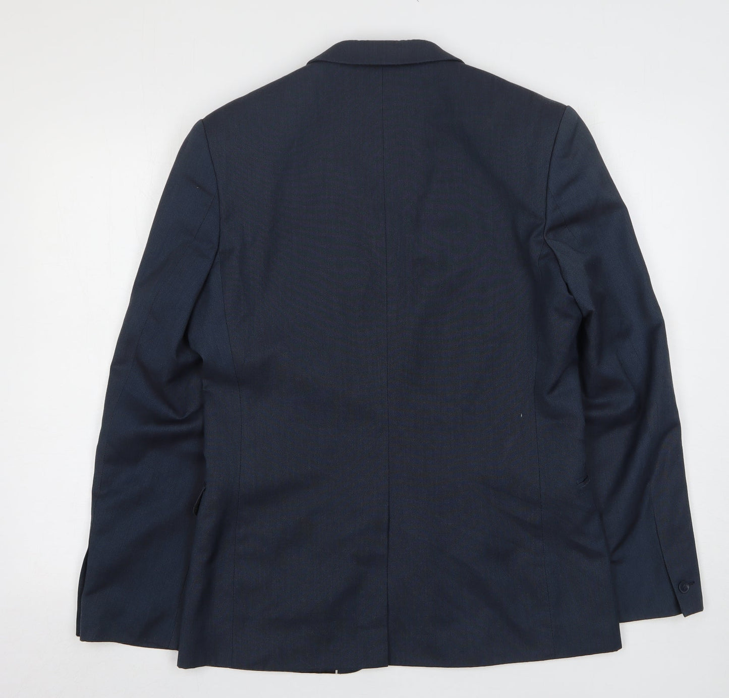 Red Herring Mens Blue  Viscose Jacket Suit Jacket Size 38