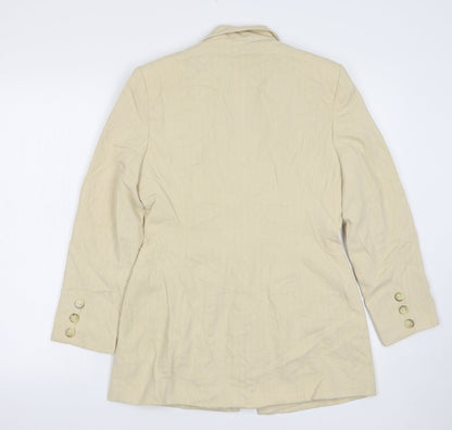 Principles Womens Beige  Polyester Jacket Suit Jacket Size 10