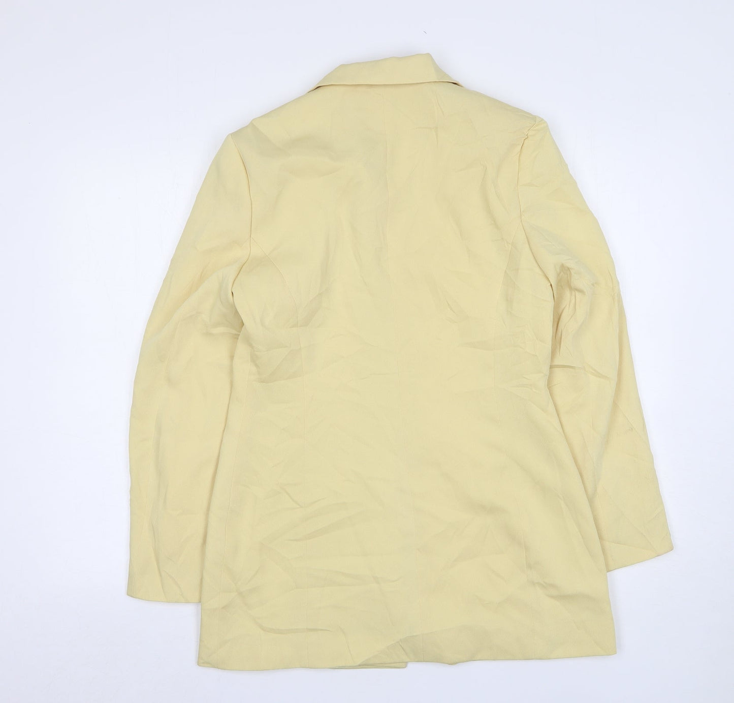Louis Charles Womens Yellow  Polyester Jacket Suit Jacket Size 12