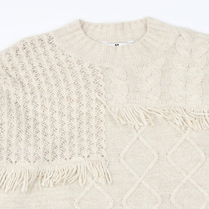 Womens UK Size L Very Beige Pullover Jumper