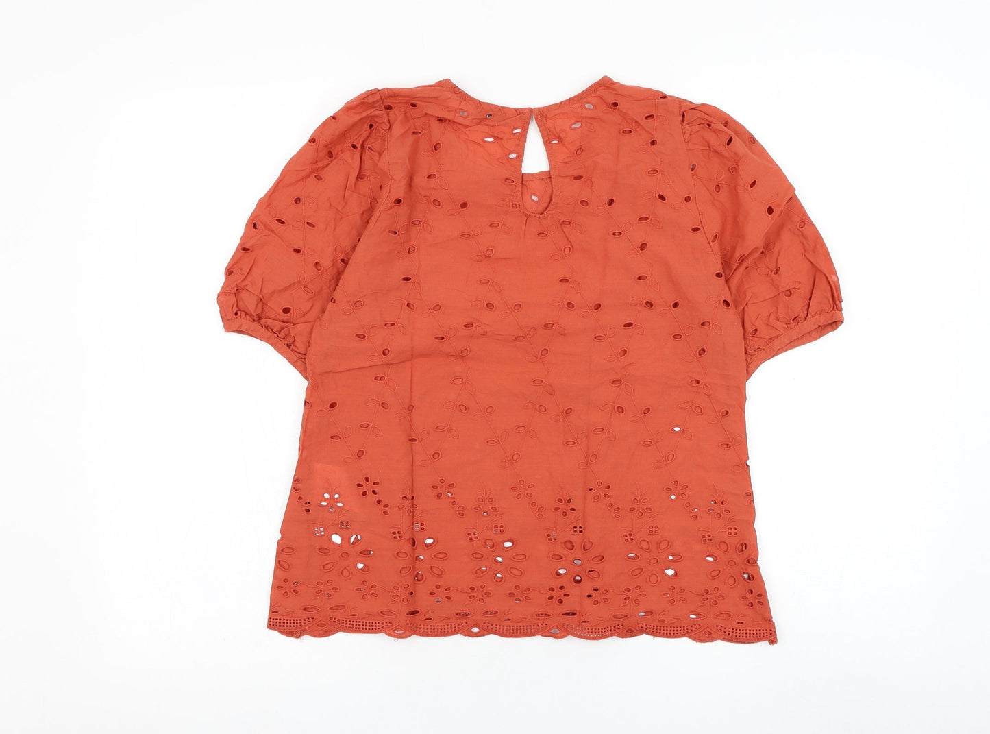 Womens UK Size 6 Only Red Basic Blouse