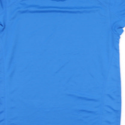 Primark Mens Blue  Polyester Basic T-Shirt Size S Round Neck Pullover
