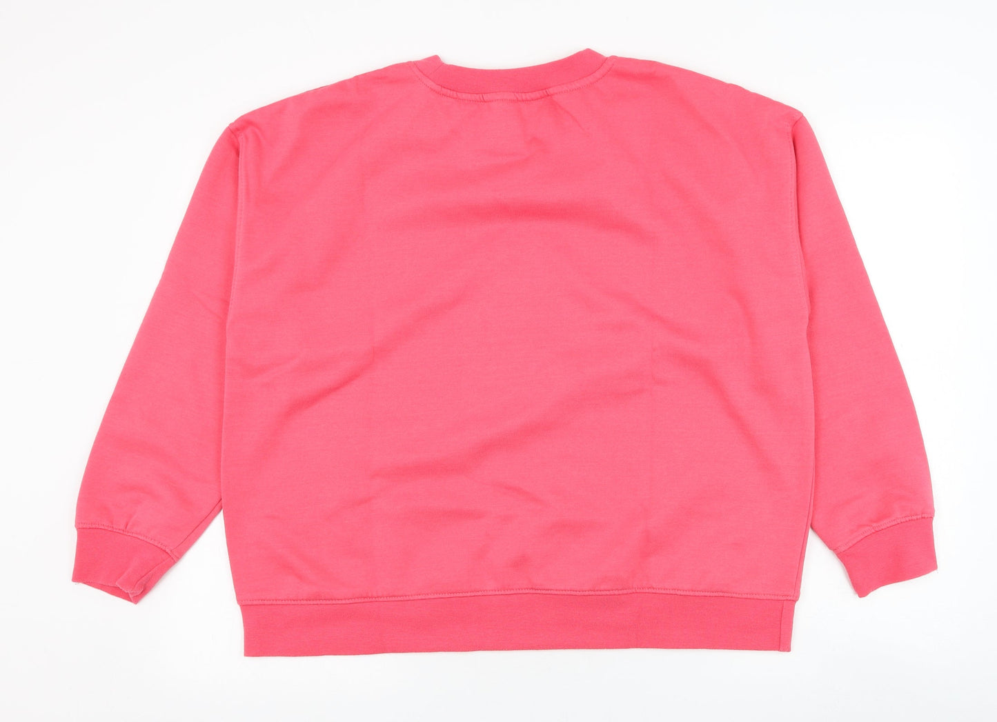 Primark Womens Pink  Polyester Pullover Sweatshirt Size 14  Pullover