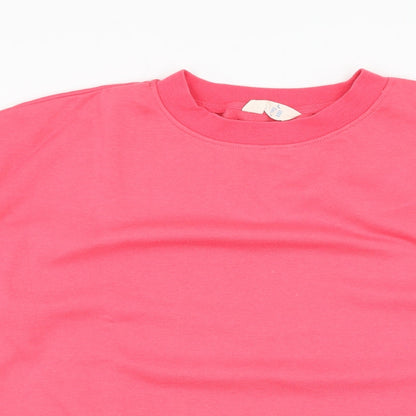 Primark Womens Pink  Polyester Pullover Sweatshirt Size 14  Pullover
