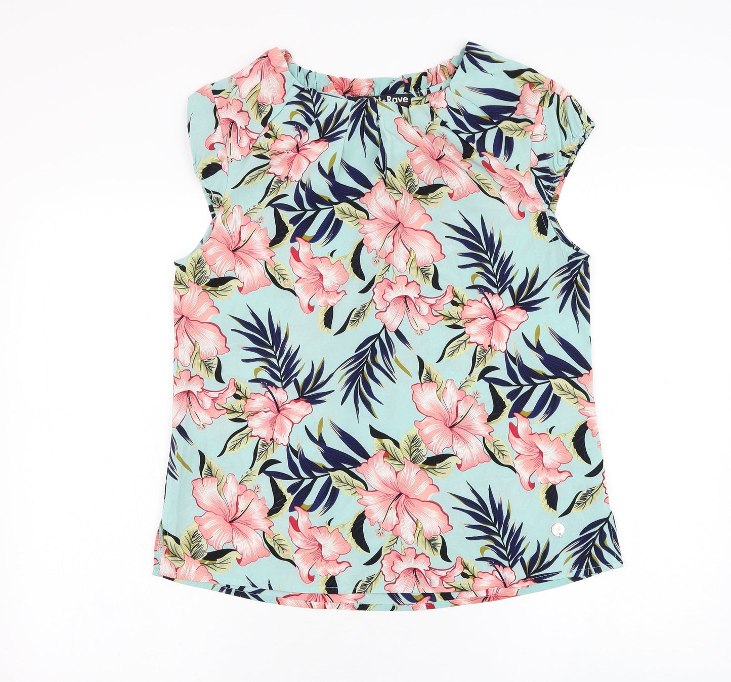 Womens UK Size 12 Rant & Rave Blue Basic Blouse