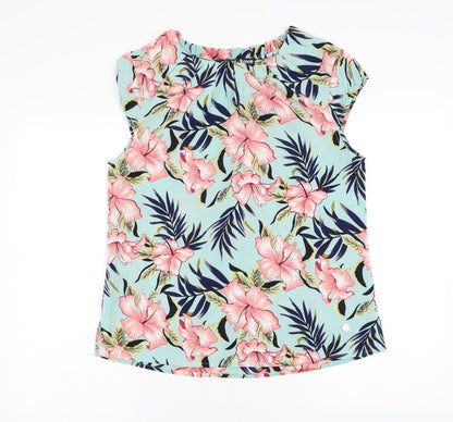 Womens UK Size 12 Rant & Rave Blue Basic Blouse