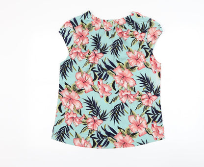 Womens UK Size 12 Rant & Rave Blue Basic Blouse