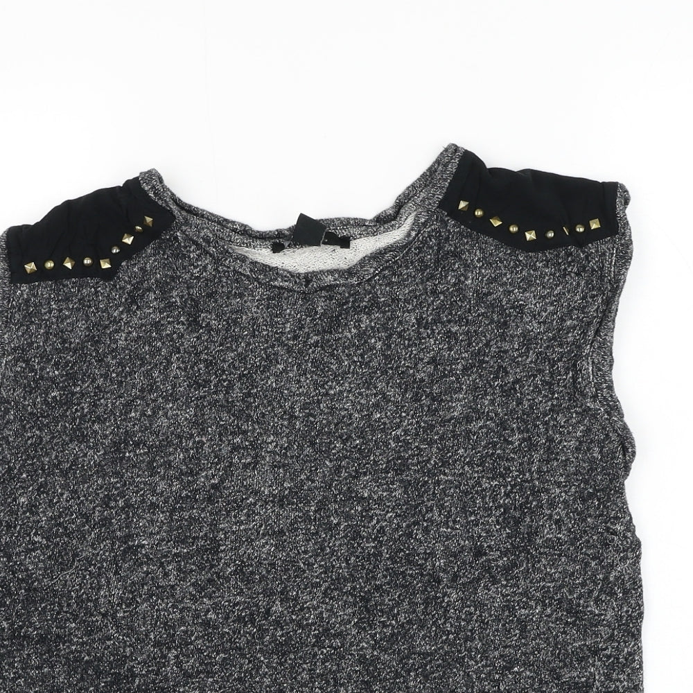 Womens UK Size S FOREVER 21 Grey Pullover Sweatshirt