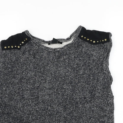 Womens UK Size S FOREVER 21 Grey Pullover Sweatshirt