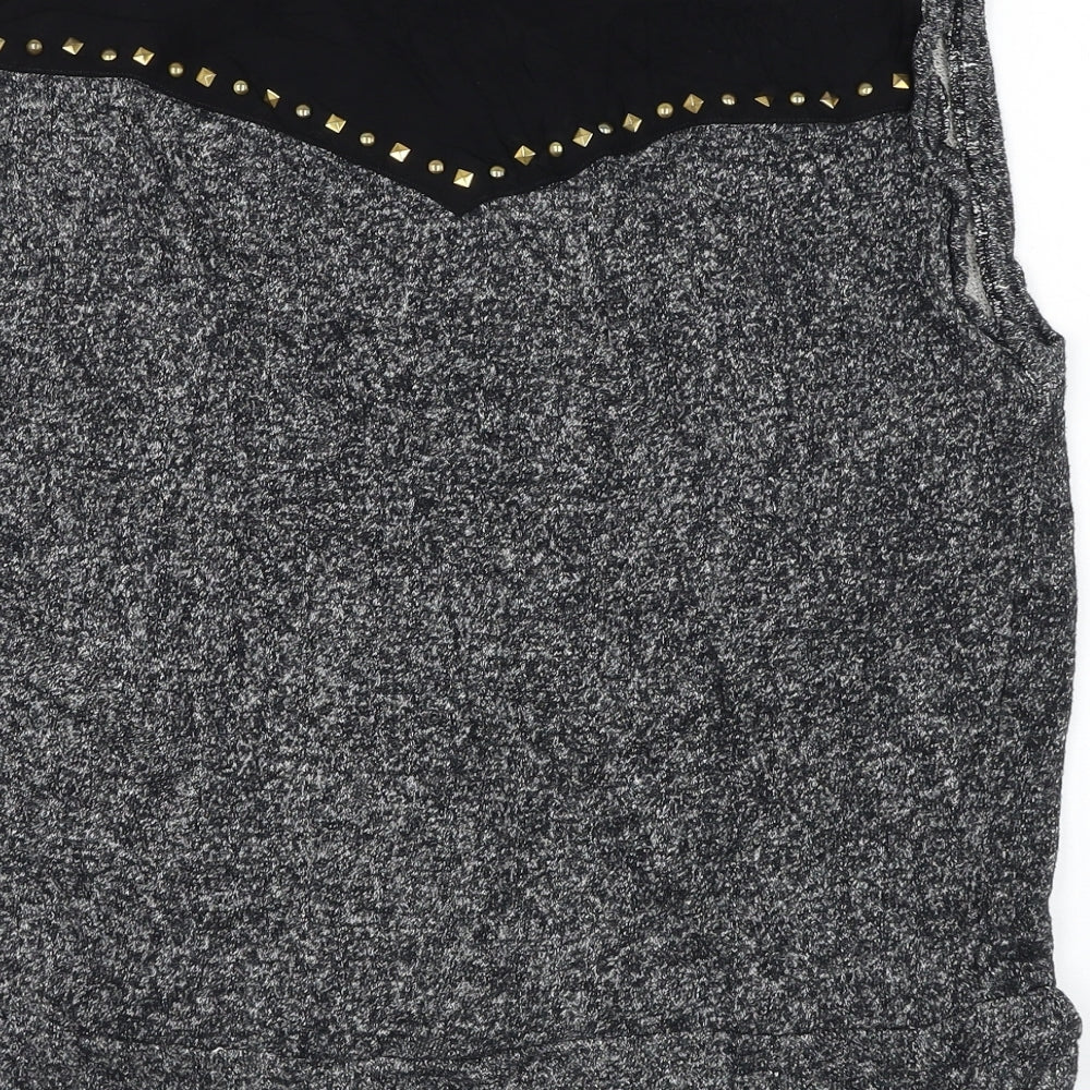 Womens UK Size S FOREVER 21 Grey Pullover Sweatshirt