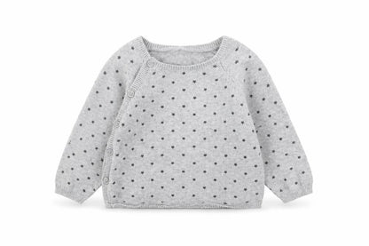 Matalan Girls Grey  Cotton Pullover Jumper Size 6-9 Months  Pullover - Star