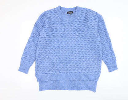 Womens UK Size 6 Missguided Blue Pullover Jumper