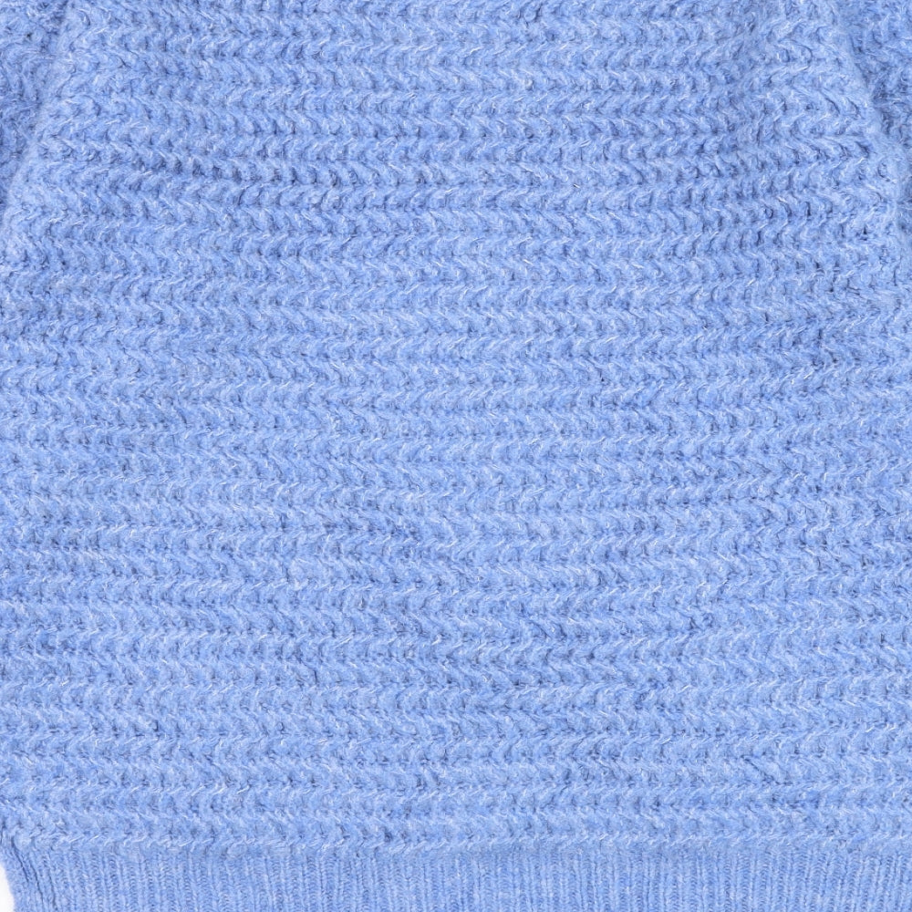 Womens UK Size 6 Missguided Blue Pullover Jumper