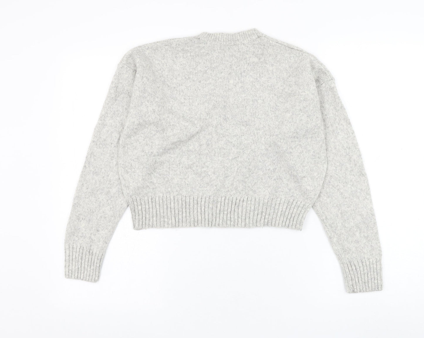 Womens UK Size S New Look Grey Pullover Jumper