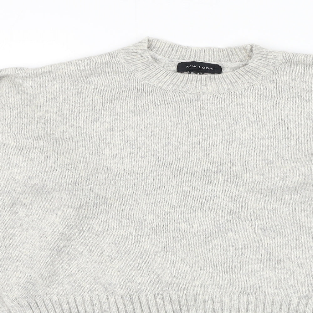 Womens UK Size S New Look Grey Pullover Jumper