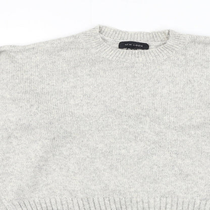 Womens UK Size S New Look Grey Pullover Jumper