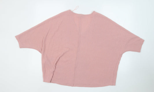 Womens UK Size M New Look Pink Pullover Jumper
