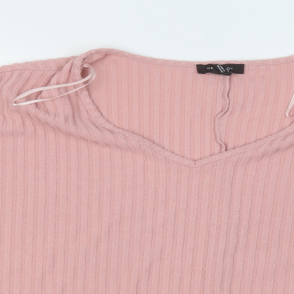 Womens UK Size M New Look Pink Pullover Jumper