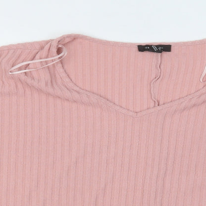 Womens UK Size M New Look Pink Pullover Jumper