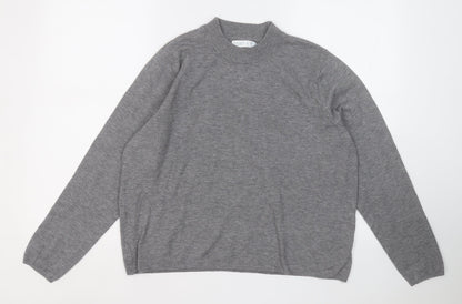 Primark Womens Grey Round Neck  Polyester Pullover Jumper Size 14