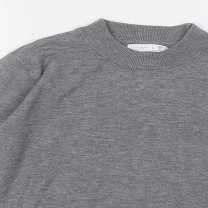 Primark Womens Grey Round Neck  Polyester Pullover Jumper Size 14